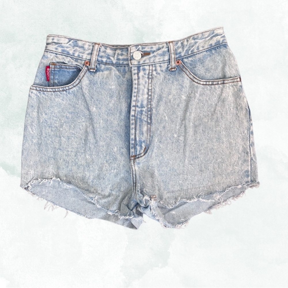 Vintage Bongo light wash denim shorts